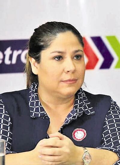 Delia Patricia Samudio, expresidente de Petropar.