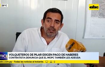 Volqueteros de Pilar exigen pago de haberes