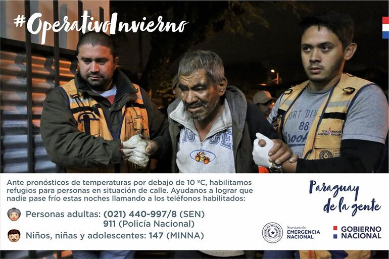 Operativo invierno SEN