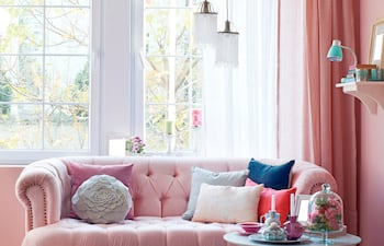 Decoración romántica y vintage en rosa.