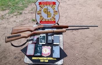 Las evidencias incautas y puestas a disposición del Ministerio Público.