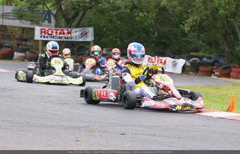 Alejandro Samaniego (46) fue el gran dominador de la categoría Rotax Júnior Max.