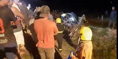 Camión volcó y aplastó a conductor en San Pedro