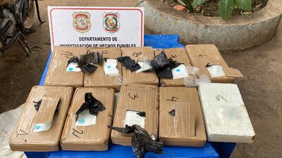 La droga estaba distribuida en un total de 10 paquetes.