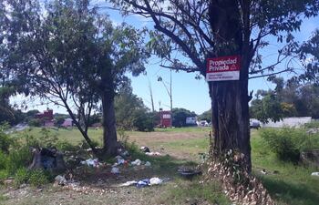 La Plaza del Agrónomo quedó convertido en yuyal y basural tras fallido proyecto Metrobús.