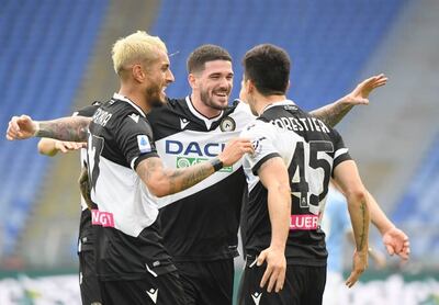Udinese logró una victoria ante el Lazio.
