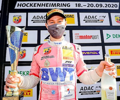 En lo más alto del podio en Alemania.