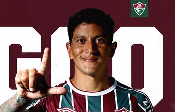 German Cano, 34 años, el goleador de Fluminense con 11 goles en 18 partidos en el Brasileirao.