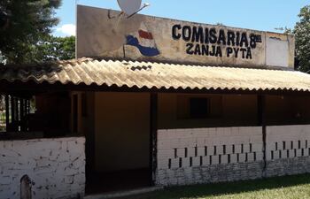 Fachada de la comisaría de Zanja Pytã, en el departamento de Amambay.