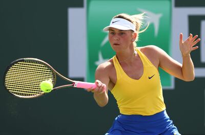 La ucraniana Marta Kostyuk avanza en Indian Wells pese a la invasión que está sufriendo su país.