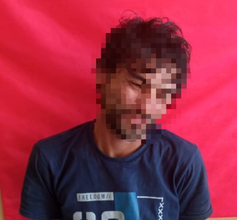 José Luis Rolón Cardozo fue detenido tras intentar asaltar a un hombre usando un palo de escoba como arma.