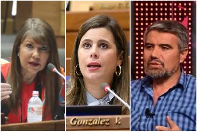 Celeste Amarilla, Kattya González y Édgar Acosta
