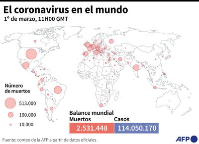 EL CORONAVIRUS EN EL MUNDO