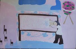 Obra de Sara Leoz que formará parte de la muestra en el Centro Cultural Juan de Salazar.