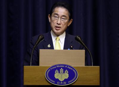 Fumio Kishida, primer ministro de Japón.