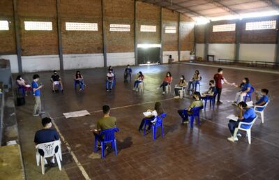 La Pascua Joven se hizo de manera presencial e interparroquial entre las comunidades Virgen de Fátima y San Antonio.