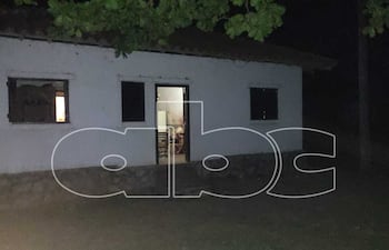 Retiro de la estancia San Alfredo que fue atacado por los desconocidos.