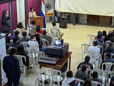 Festival de Cine La Heroica en la ciudad de Piribebuy.