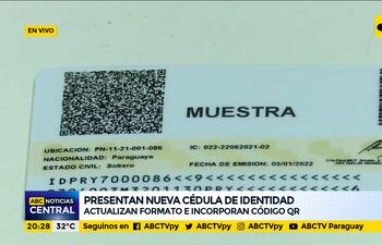 Presentan nueva cédula de identidad