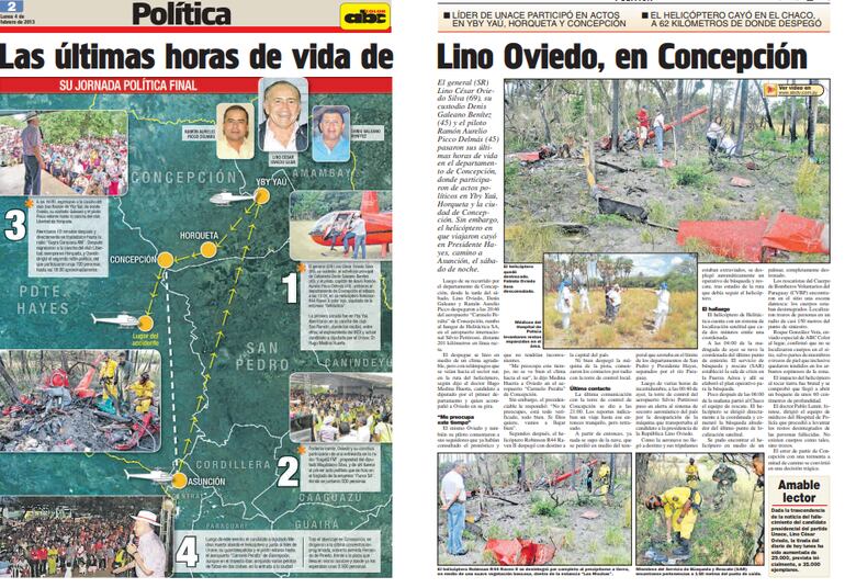 El diario ABC Color hizo un completo reportaje del accidente.