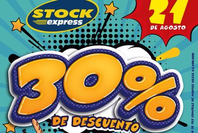 Hoy hay descuentos de 30% pagando con el código QR, en los locales de Stock Express.