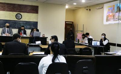 El Tribunal de Sentencia atento al desarrollo del juicio oral y público por narcotráfico.