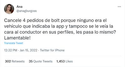 Ciudadanos reportan en las redes algunas irregularidades con servicio de Bolt y Uber