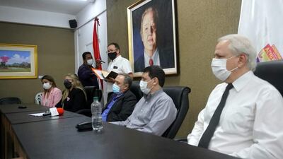 La conferencia de prensa se realizó este viernes, en la Gobernación del Alto Paraná.