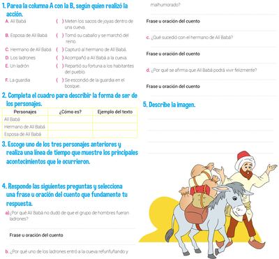 Alí Babá y los cuarenta ladrones - Ejercitario