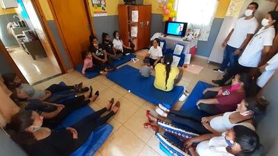 Las gestantes de la comunidad recibieron capacitación sobre los cuidados en el embarazo.