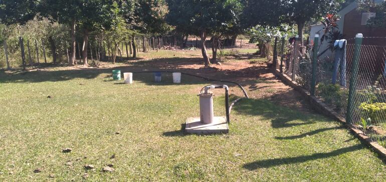 Pozo usado para labores domésticas y no para la agricultura.