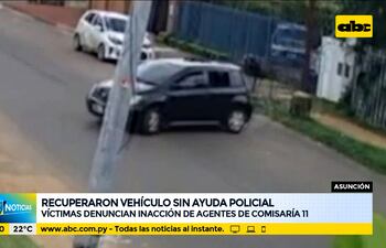 Recuperaron vehículo sin ayuda policial