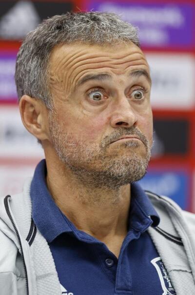 Luis Enrique, entrenador de la selección española.