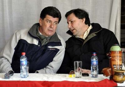 Efraín Alegre (izq.) y Rafael Filizzola (der.) en una foto de archivo.