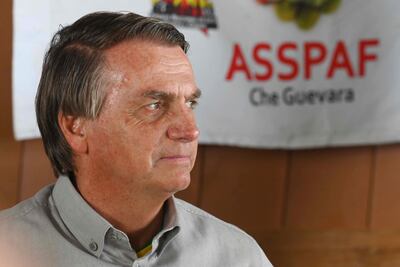 Jair Bolsonaro en una foto hecha este lunes.