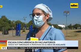 Escasa concurrencia en vacunatorio del Sanatorio La Costa