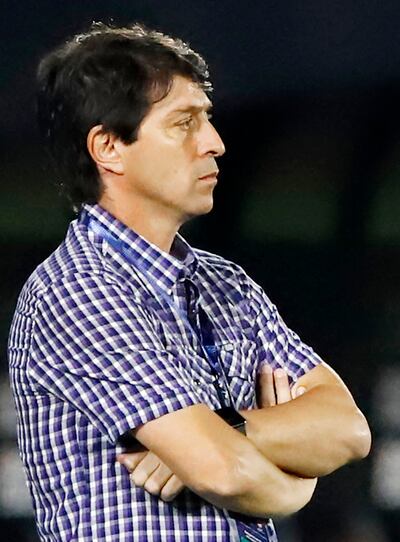 Daniel Garnero, el entrenador de Libertad, que se queda en otro intento de llegar a una final de Copa, que pasa a ser el estigma en la foja del argentino.