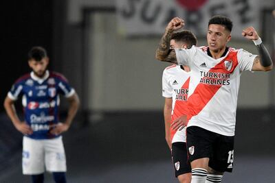 Enzo Fernández, delantero de River Plate.