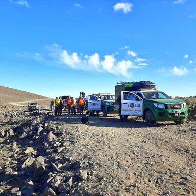 Fotografía difundida por los Carabineros de Chile al informar sobre el hallazgo del cuerpo sin vida de astrónomo extraviado desde el 16 de septiembre.