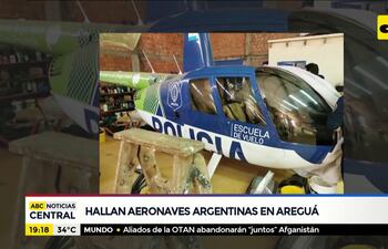 Hallan aeronaves argentinas en Areguá
