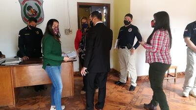 La comitiva asuncena allanó la fiscalía y la comisaría de Curuguaty.