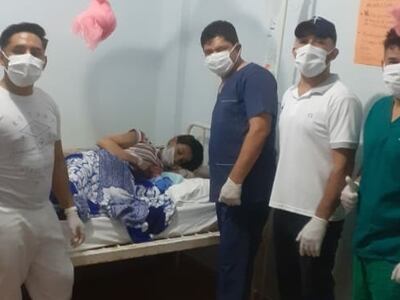 El parto fue un éxito gracias a a labor de los profesionales.