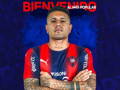 La presentación de Antonio Galeano como refuerzo de Cerro Porteño para la temporada 2022.