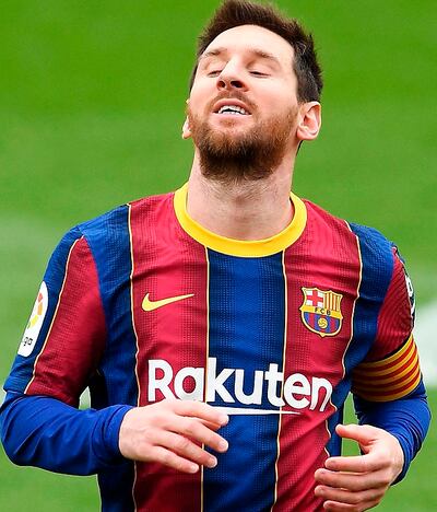 Lionel Messi, 33 años, suma 16 goles en 21 partidos en La Liga española.