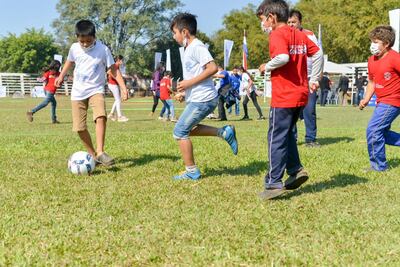 Los niños y niñas festejaron su día en Caazapá