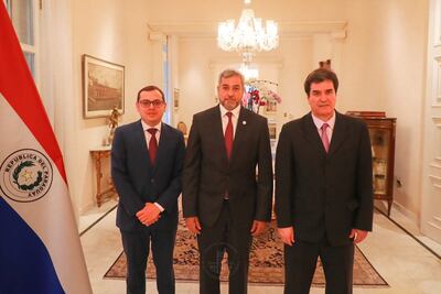 Gustavo Santander fue recibido por el Presidente de la República en Palacio de Gobierno.