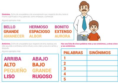Sinónimos y antónimos