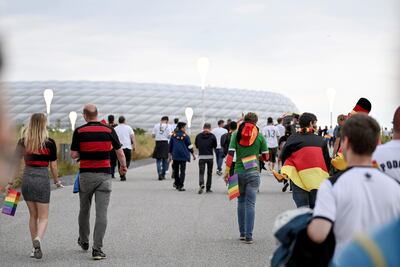En el Allianz Arena el aforo máximo es del 20%, unas 14.000 personas.