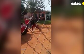 Pelea entre militantes de distintos movimientos de la ANR en Ybycuí.