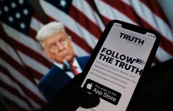 "Truth Social", la red social de Donald Trump.